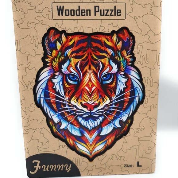 Animal Wooden Puzzle - Engaging, Educational, (Tiger) and Eco-Friendly, - Picture 8 of 9